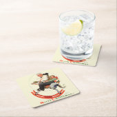 Dessous-de-verre Carré En Papier Grampes sur Rocking Horse (En situation)