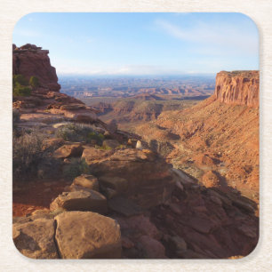 Dessous-de-verre Carré En Papier Grand View Point dans le parc national de Canyonla