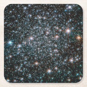 Dessous-de-verre Carré En Papier Grappe d'étoiles métalliques lourds Hubble