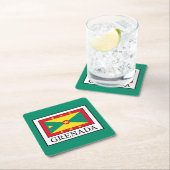 Dessous-de-verre Carré En Papier Grenade (En situation)