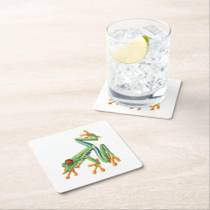 Dessous-de-verre Carré En Papier Grenouille arboricole