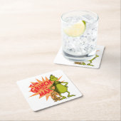 Dessous-de-verre Carré En Papier Grille | Grinch & Max Starburst (En situation)