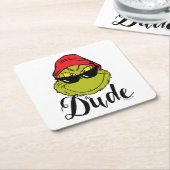 Dessous-de-verre Carré En Papier Grille | Le Mec (Incliné)