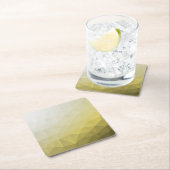 Dessous-de-verre Carré En Papier Gris jaune ombre Mesh cool élégant Motif (En situation)