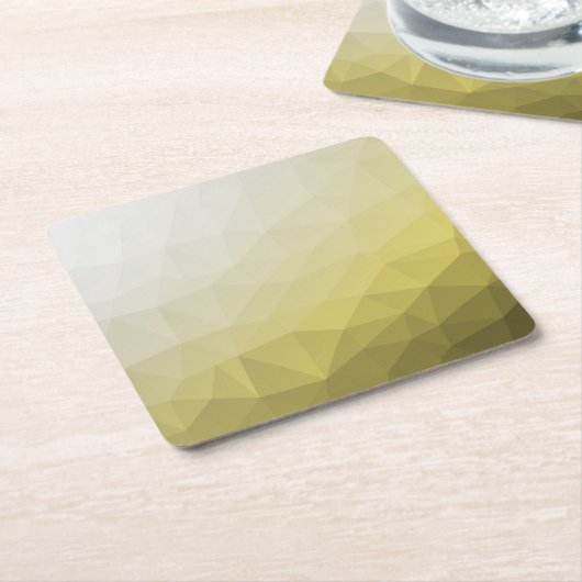 Dessous-de-verre Carré En Papier Gris jaune ombre Mesh cool élégant Motif (Incliné)