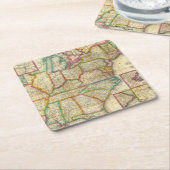 Dessous-de-verre Carré En Papier Guide des voyageurs de Mitchell (Incliné)