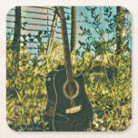 Dessous-de-verre Carré En Papier Guitare cadeau pour guitariste<br><div class="desc">Cette oeuvre de guitare vintage est adaptée aux joueurs de guitare qui aiment jouer de la guitare. elle peut être offerte en cadeau à un petit ami, une petite amie, ou un papa pour un anniversaire, une fête des pères ou une Saint-Valentin. Le design rétro présente un cadeau de guitare...</div>