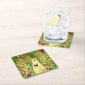 Dessous-de-verre Carré En Papier Gustav Klimt Garden with Chickens (En situation)