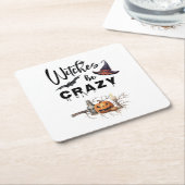 Dessous-de-verre Carré En Papier Halloween (Incliné)