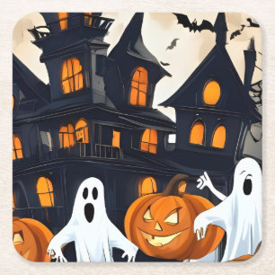 Dessous-de-verre Carré En Papier Halloween