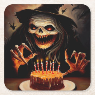 Dessous-de-verre Carré En Papier Halloween - Anniversaire 5