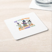 Dessous-de-verre Carré En Papier Halloween Sonography Retro Tis The Season Ultrasou (Incliné)