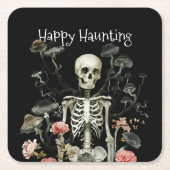 Dessous-de-verre Carré En Papier Halloween Squelette Hauné Forêt Noire (Devant)