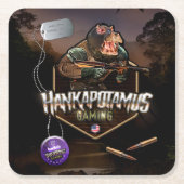 Dessous-de-verre Carré En Papier Hankapotamus (Devant)