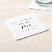 Dessous-de-verre Carré En Papier happhday to coolé pops (Incliné)