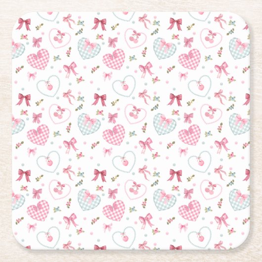 Dessous-de-verre Carré En Papier Harmonie (Devant)