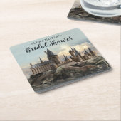 Dessous-de-verre Carré En Papier Harry Potter | Hogwarts Castle Fête des mariées (Incliné)