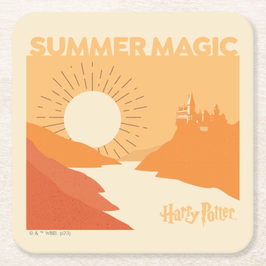 Dessous-de-verre Carré En Papier HARRY POTTER™ | HOGWARTS™ Summer Magic (Devant)