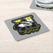 Dessous-de-verre Carré En Papier HARRY POTTER™ | HUFFLEPUFF™ Badge sportif (Incliné)