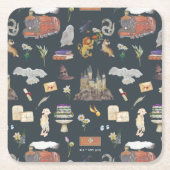 Dessous-de-verre Carré En Papier HARRY POTTER™ | Motif icônes (Devant)