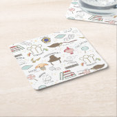Dessous-de-verre Carré En Papier HARRY POTTER™ Tiny Magic Pattern (Incliné)
