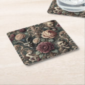 Dessous-de-verre Carré En Papier Haunted Harmonics – Gothic Victorian  (Incliné)