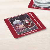 Dessous-de-verre Carré En Papier Hauteur des poutres (Incliné)