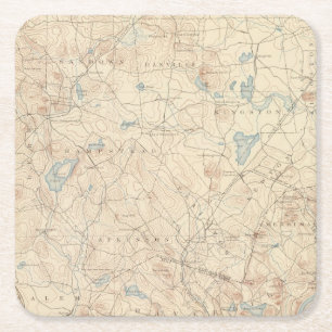 Dessous-de-verre Carré En Papier Haverhill, le Massachusetts