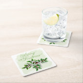 Dessous-de-verre Carré En Papier Hawaiian Christmas Starfish Drink Coasters (En situation)