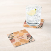 Dessous-de-verre Carré En Papier heure de la fête (En situation)