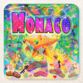 Dessous-de-verre Carré En Papier Heure d'époque du Monténégro Coaster (Devant)