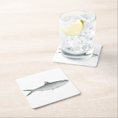 Dessous-de-verre Carré En Papier Hilsa Shad (En situation)