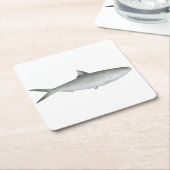 Dessous-de-verre Carré En Papier Hilsa Shad (Incliné)