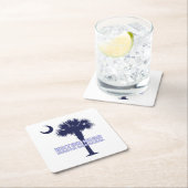 Dessous-de-verre Carré En Papier Hilton Head (palmetto)2 (En situation)