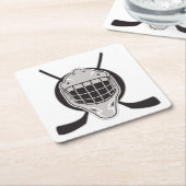Dessous-de-verre Carré En Papier Hockey (Incliné)