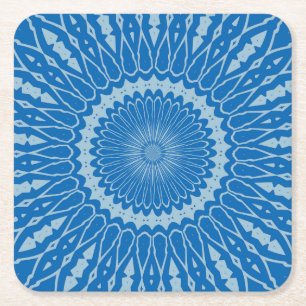 Dessous-de-verre Carré En Papier Homme au duo tonique Electric Blue Lemonade et Aqu
