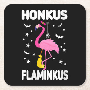 Dessous-de-verre Carré En Papier Honkus Flaminkus Funny