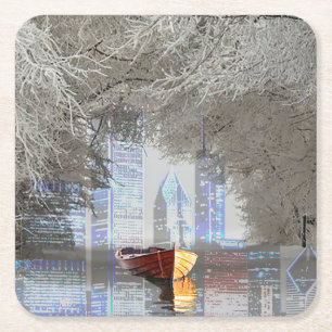 Dessous-de-verre Carré En Papier Horizon