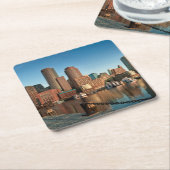 Dessous-de-verre Carré En Papier Horizon de Boston (Incliné)