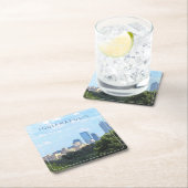 Dessous-de-verre Carré En Papier Horizon d'Indianapolis (En situation)