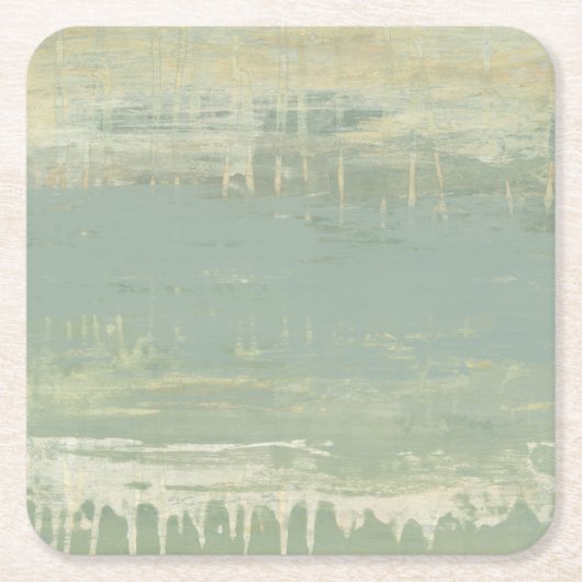 Dessous-de-verre Carré En Papier Horizon muet (Devant)