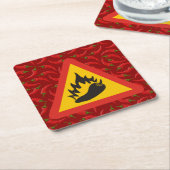 Dessous-de-verre Carré En Papier Hot pepper danger (Incliné)