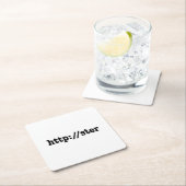 Dessous-de-verre Carré En Papier http://ster / code html (En situation)