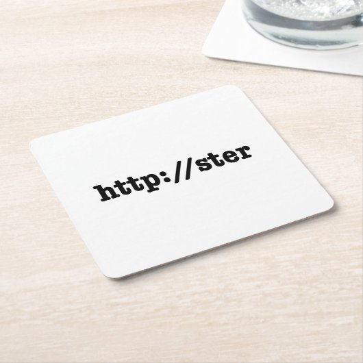 Dessous-de-verre Carré En Papier http://ster / code html (Incliné)