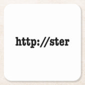 Dessous-de-verre Carré En Papier http://ster / code html (Devant)