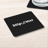 Dessous-de-verre Carré En Papier http://ster / code html (Incliné)