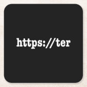 Dessous-de-verre Carré En Papier https://ter / code html (Devant)