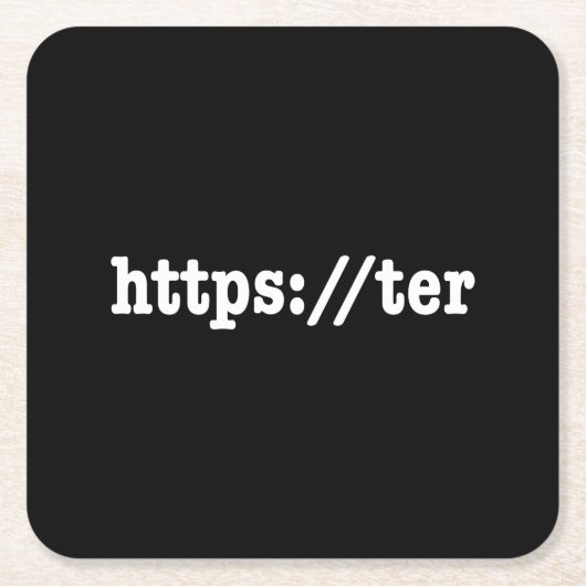 Dessous-de-verre Carré En Papier https://ter / code html (Devant)