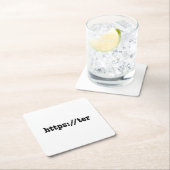 Dessous-de-verre Carré En Papier https://ter / code html (En situation)