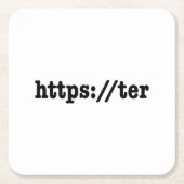 Dessous-de-verre Carré En Papier https://ter / code html (Devant)